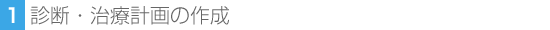 1.診断・治療計画の作成