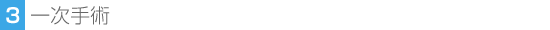 3.一次手術